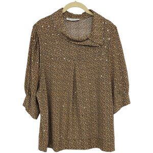 Mulberry Leopard Print Shirt size L